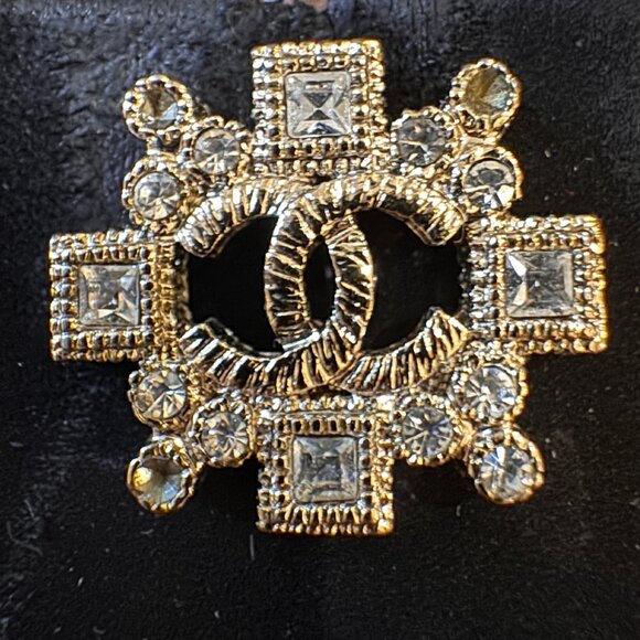 CHANEL CC LOGO Earrings / VINTAGE - Picture 4 of 6